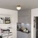 Eastgate LED 8.75 inch Antique Gold Semi-Flush Mount Ceiling Light
