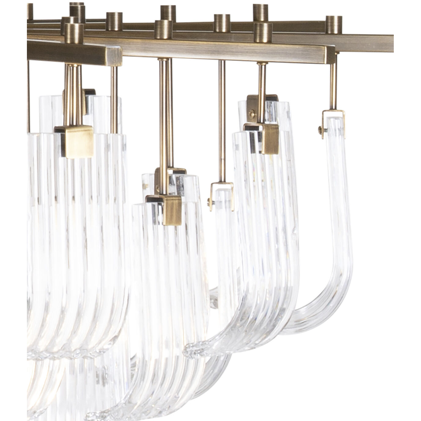 Ferris 3 Light 31.5 inch Antique Brass Chandelier Ceiling Light