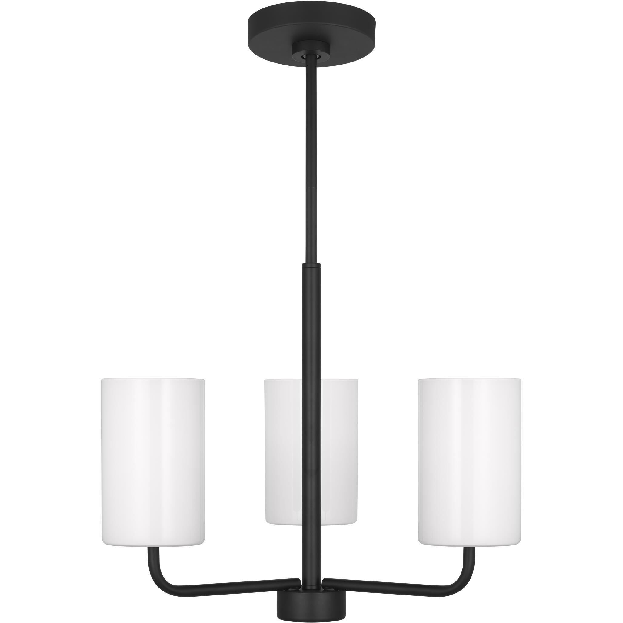 Rhett 3 Light 18 inch Midnight Black Chandelier Ceiling Light
