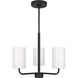Rhett 3 Light 18 inch Midnight Black Chandelier Ceiling Light