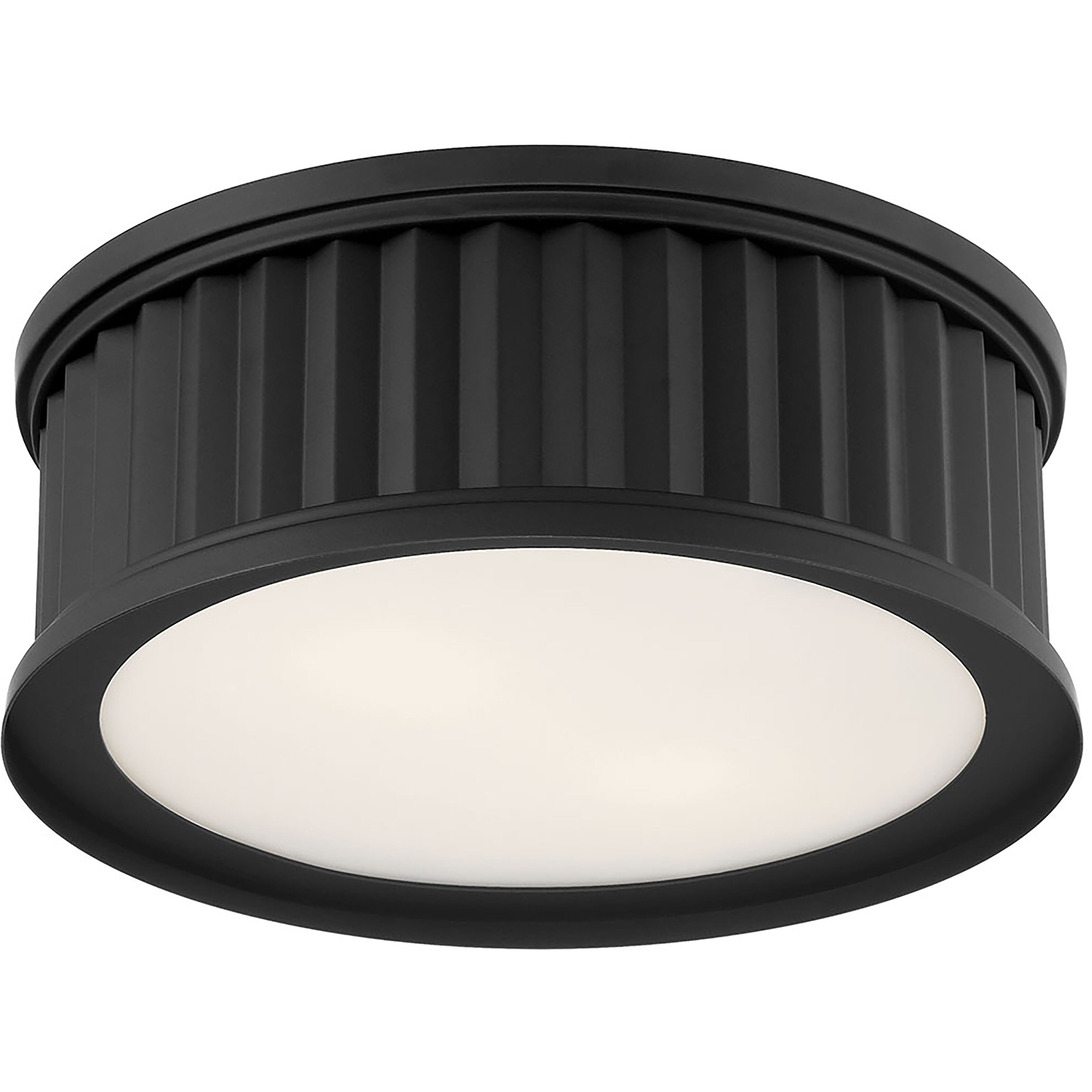 Corvella LED 14 inch Matte Black Flush Mount Ceiling Light