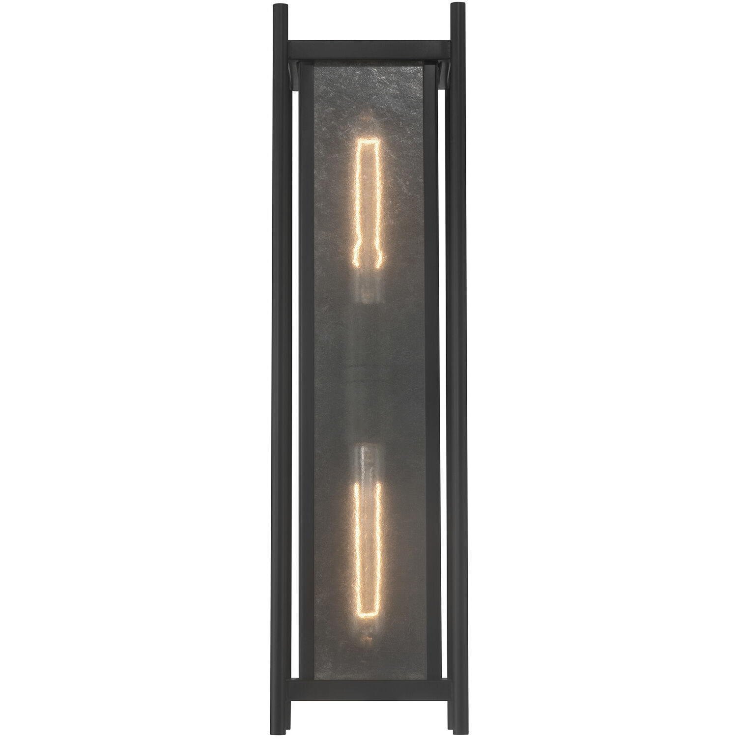 Jacobs 2 Light 22 inch Matte Black Outdoor Wall Lantern