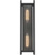 Jacobs 2 Light 22 inch Matte Black Outdoor Wall Lantern
