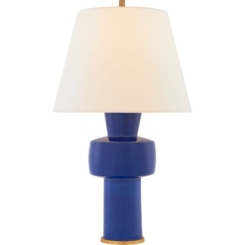 Christopher Spitzmiller Eerdmans 29 inch 100 watt Flowing Blue Table Lamp Portable Light, Medium