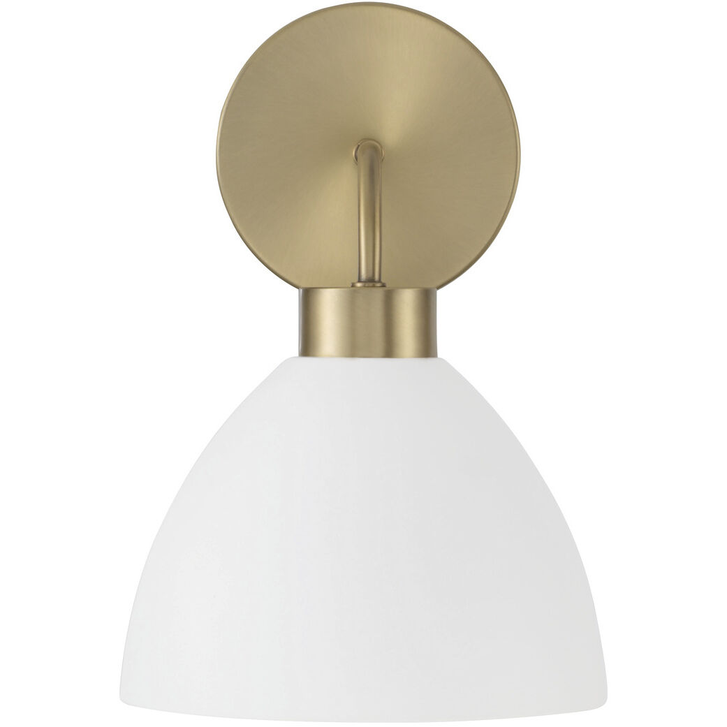 Ross 1 Light 7.5 inch Aged Brass Sconce Wall Light