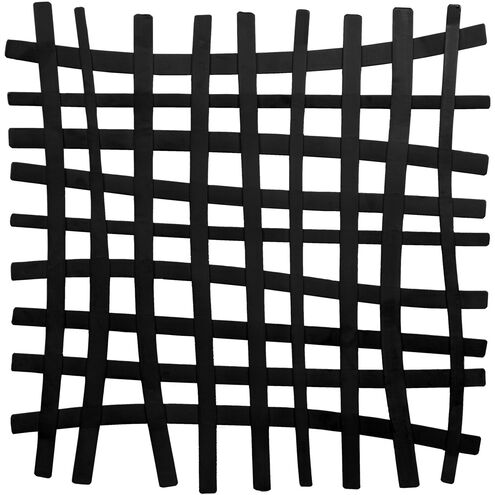 Gridlines Matte Black Wall Decor