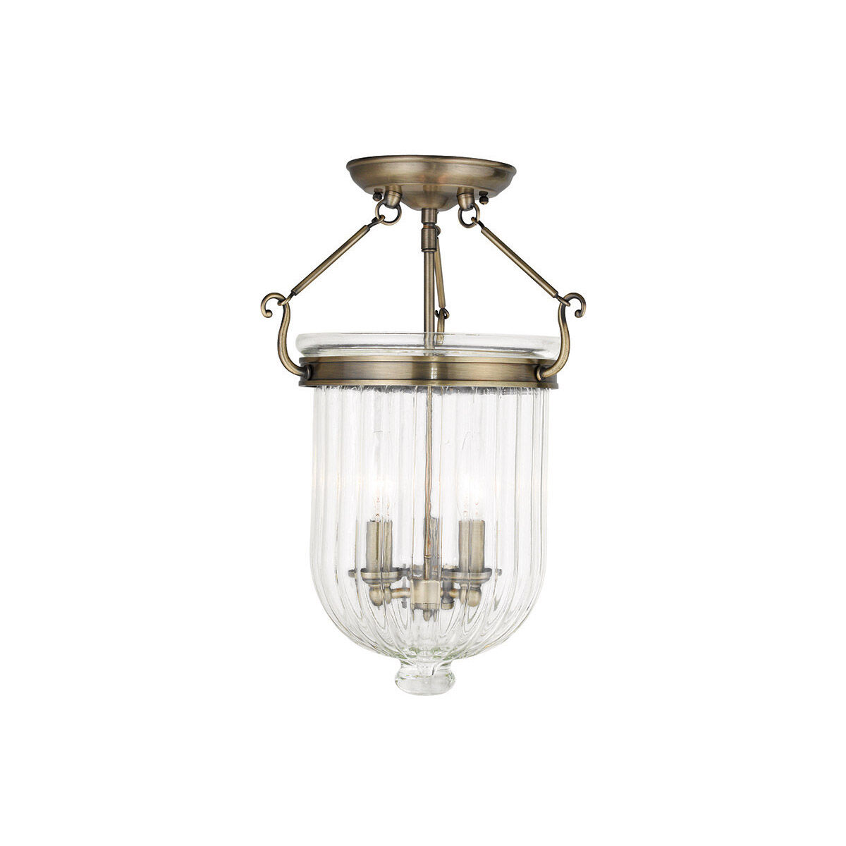 Livex lighting semi flush mount deals