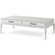 Singer 56 X 28 inch Sandbar Cocktail Table, Wooden, with Wallpaper, Coastal