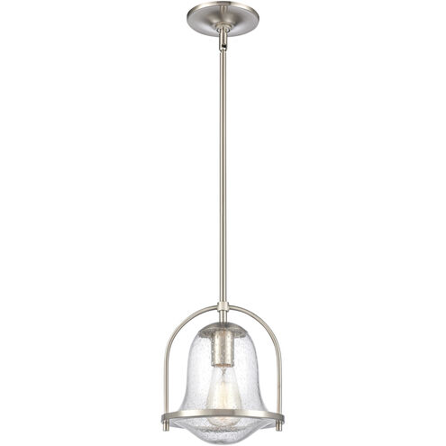 Connection 1 Light 8 inch Satin Nickel Mini Pendant Ceiling Light