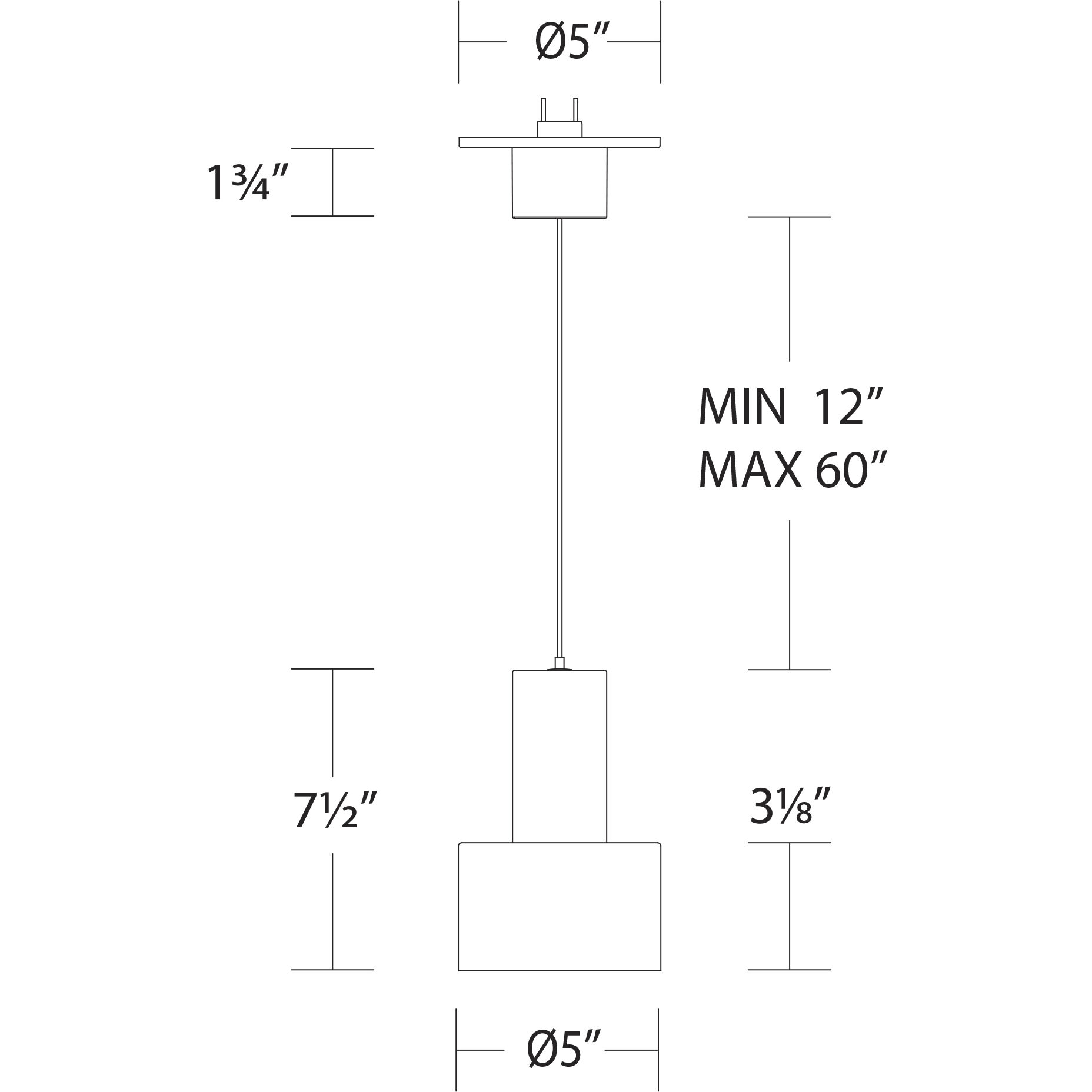 Twist-N-Lite LED 5 inch White Mini-Pendant Ceiling Light, WAC Limited