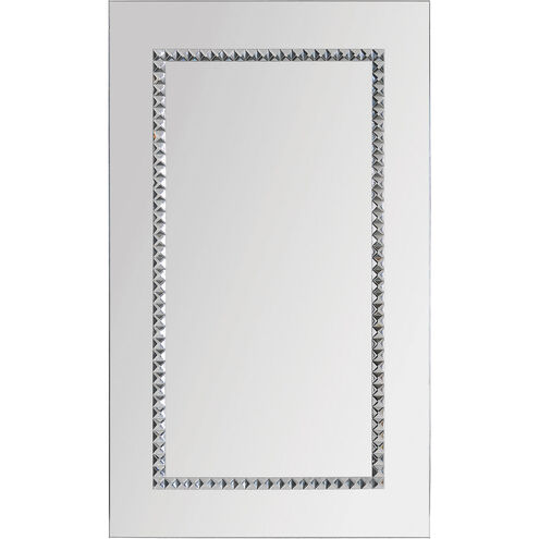 Embedded Jewels 40 X 24 inch Chrome Wall Mirror