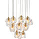 Eren 18 Light 15 inch Gold Pendant Ceiling Light