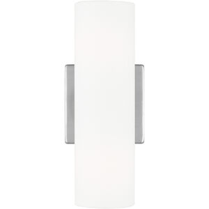Drew & Jonathan Capalino 2 Light 5 inch Brushed Steel Sconce Wall Light