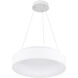 Arenal LED 18 inch White Drum Shade Pendant Ceiling Light