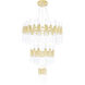 Orgue LED 32 inch Satin Gold Down Chandelier Ceiling Light