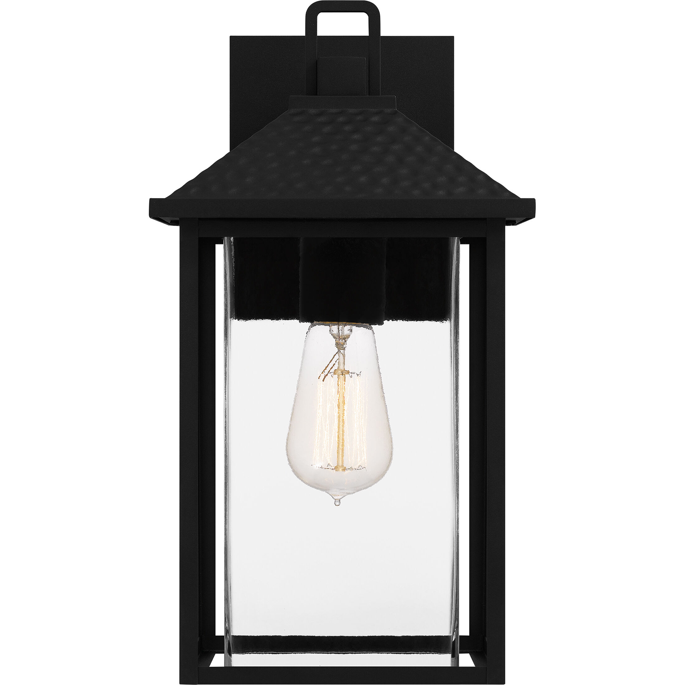 Fletcher 1 Light 15 inch Earth Black Outdoor Wall Lantern