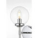 Ingrid 1 Light 6 inch Chrome Bath Sconce Wall Light