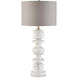 Sasha 27.75 inch 150 watt White/Gray Table Lamp Portable Light