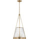 Marie Flanigan Reese LED 14 inch Soft Brass Pendant Ceiling Light