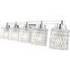 Jacqueline 5 Light 40.25 inch Chrome Bathroom Vanity Wall Light