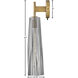 Cosette LED 5 inch Heritage Brass Sconce Wall Light in Heritage Brass / Smoke
