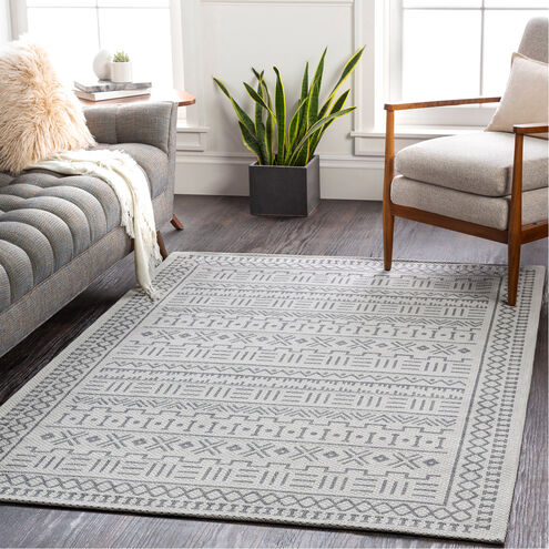 La Casa 122 X 94 inch Silver Gray/Charcoal/Ivory Rug, Rectangle