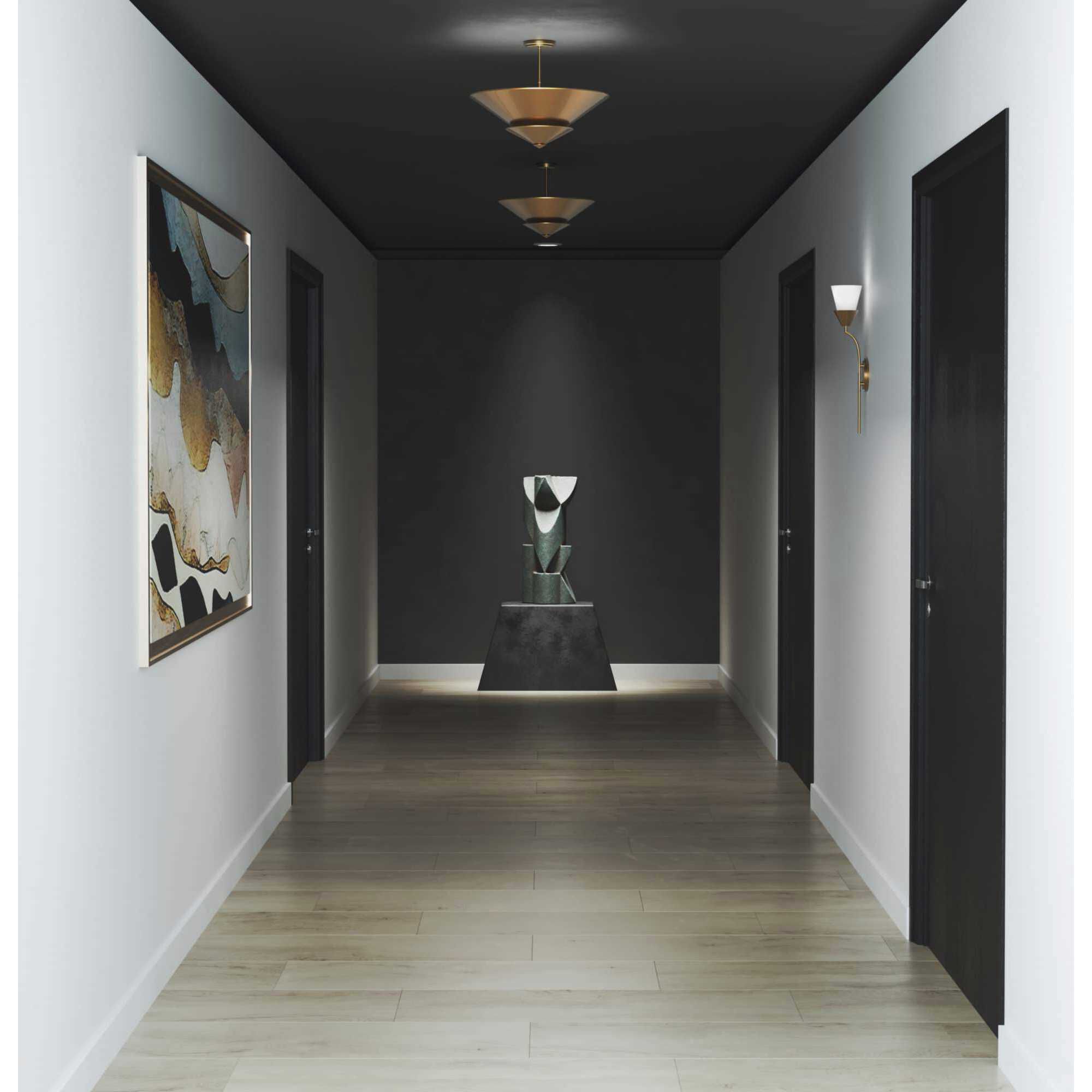 Pinellas 4 Light 25 inch Soft Gold Semi-Flush Mount Ceiling Light, Design Series