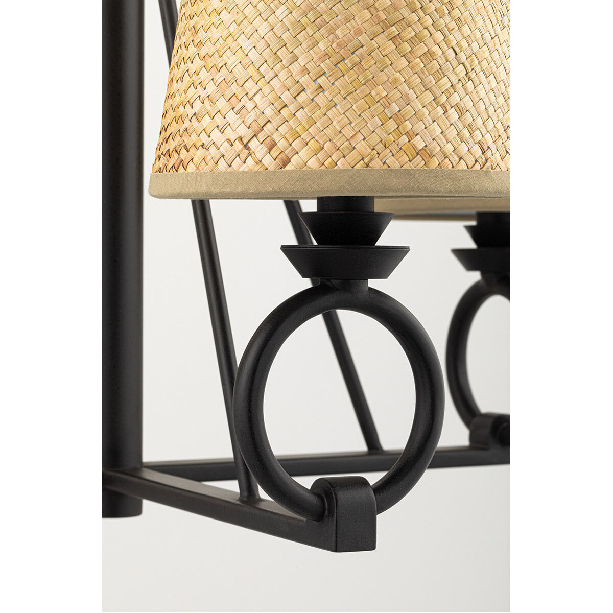 Pendelton 4 Light 24 inch Aged Iron Chandelier Ceiling Light