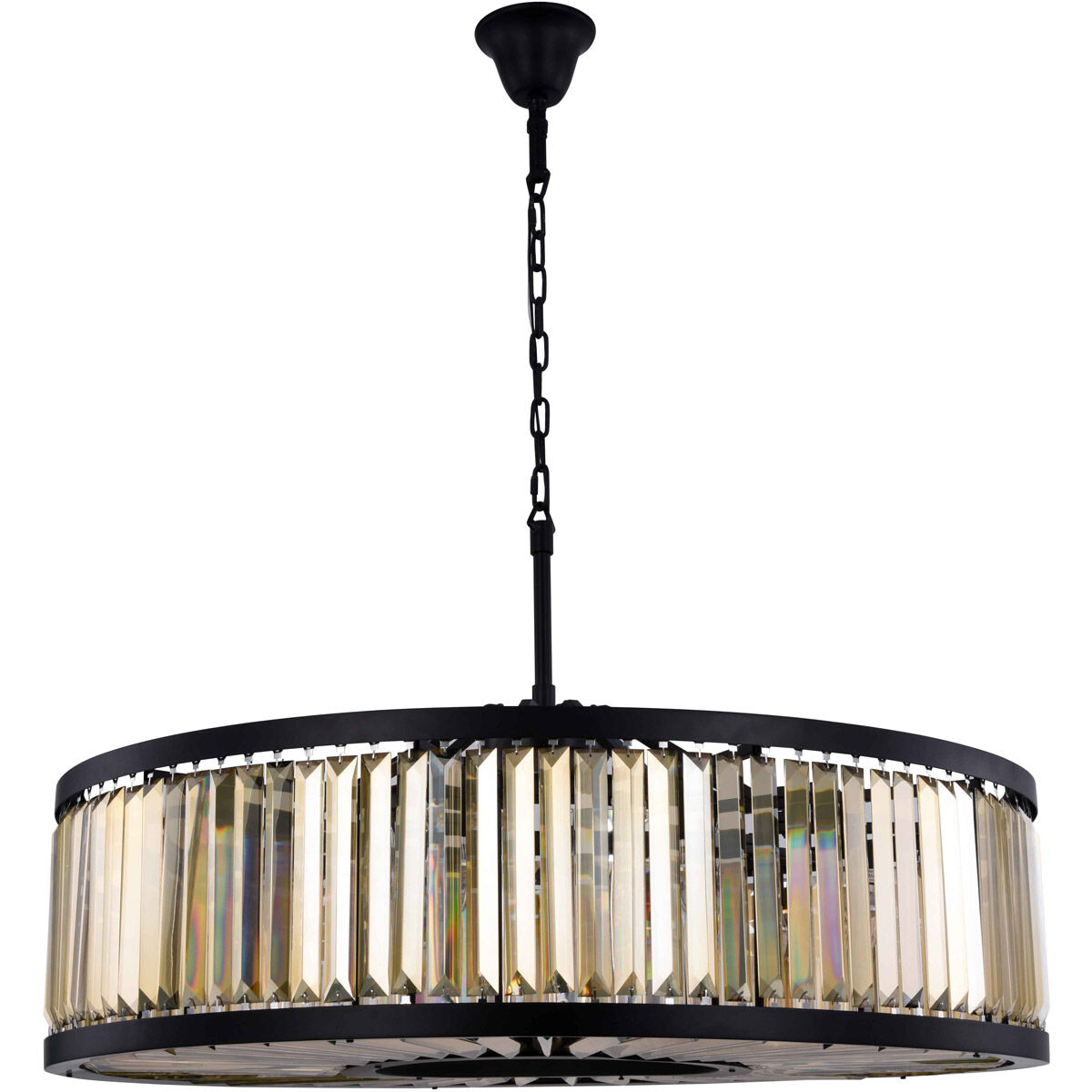 Chelsea 10 Light 44 inch Matte Black Chandelier Ceiling Light, Urban Classic