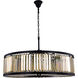 Chelsea 10 Light 44 inch Matte Black Chandelier Ceiling Light, Urban Classic