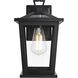 Cayman 1 Light 12 inch Black Outdoor Wall Sconce
