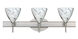 Mia LED 23 inch Satin Nickel Vanity Lighting Wall Light in Marble Grigio Glass