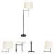 Averill 58 inch 100 watt Oil Rubbed Bronze Floor Lamp Portable Light