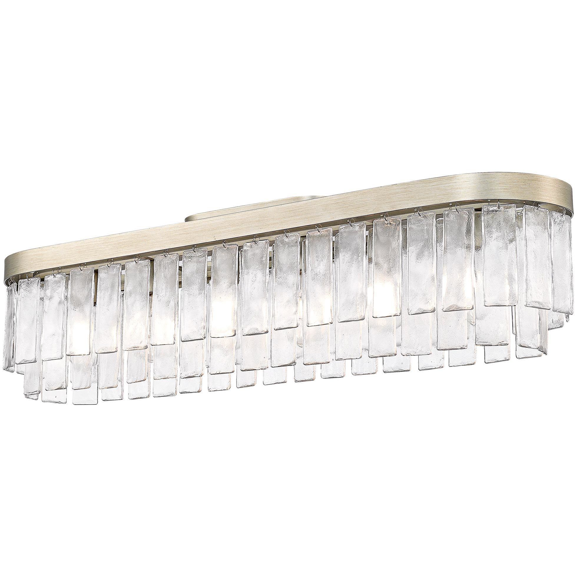Ciara 6 Light 42 inch White Gold Flush Mount Ceiling Light