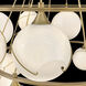 Lisa McDennon Skye 18 Light 53.25 inch Heritage Brass Chandelier Ceiling Light in Heritage Brass / Cased Opal, Multi Tier