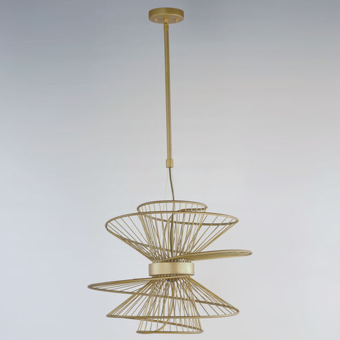 Zeta LED 20 inch Natural Aged Brass Suspension Pendant Ceiling Light