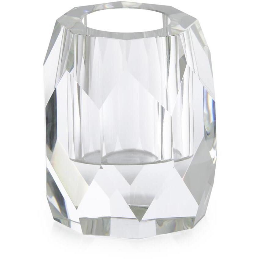 Angled Glass 7.5 X 6 inch Vase