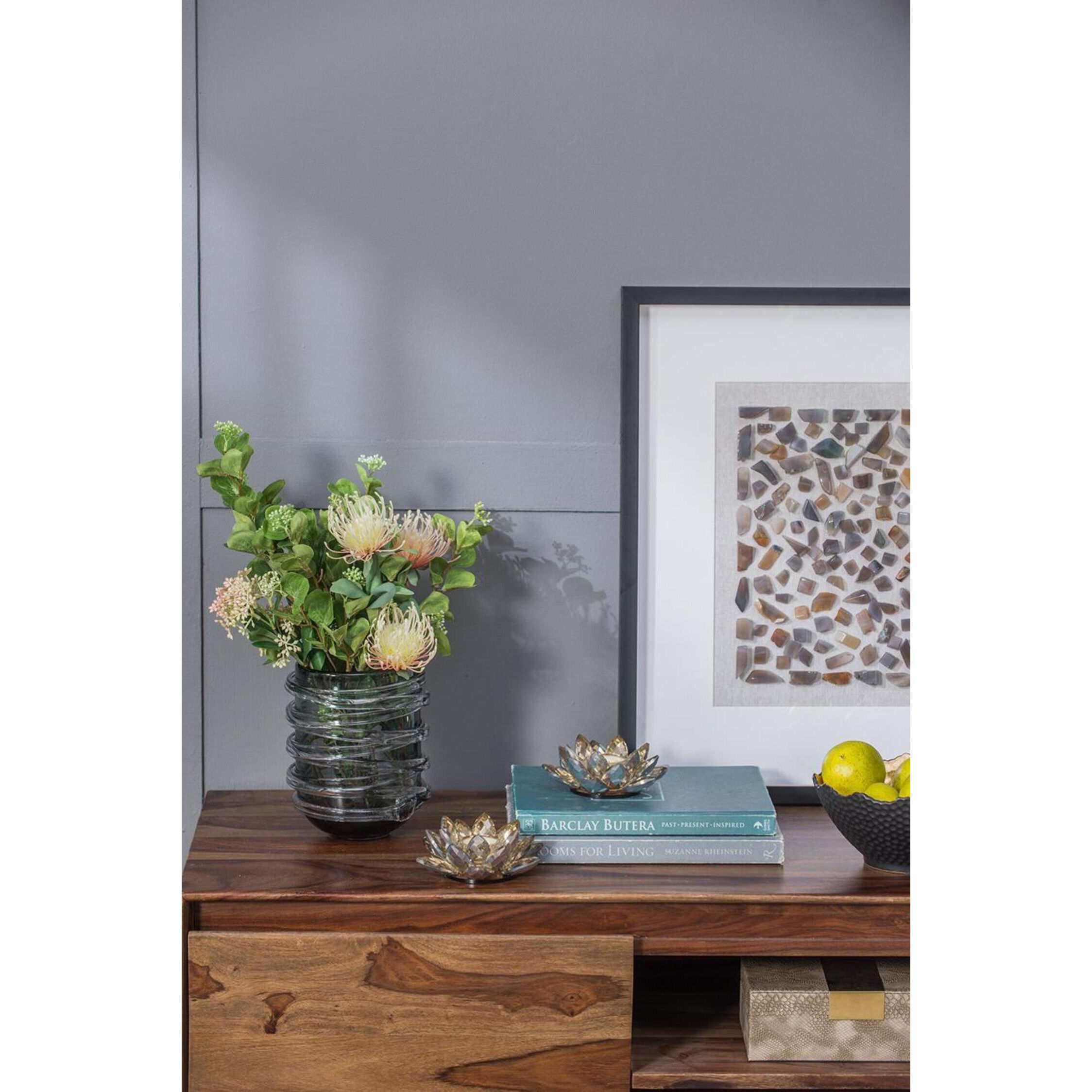 Lotus 5.9 X 2.2 inch Candleholder