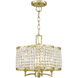 Grammercy 4 Light 14 inch Hand Applied Winter Gold Convertible Mini Chandelier/Ceiling Mount Ceiling Light