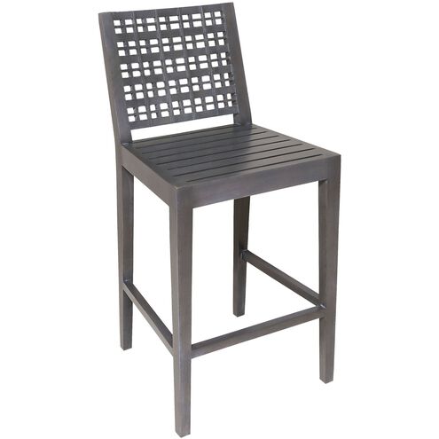 Clear Water 46 inch Antique Smoke Outdoor Bar Stool