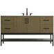 Lennox 60 X 34 inch Chestnut Brown Bathroom Vanity Cabinet