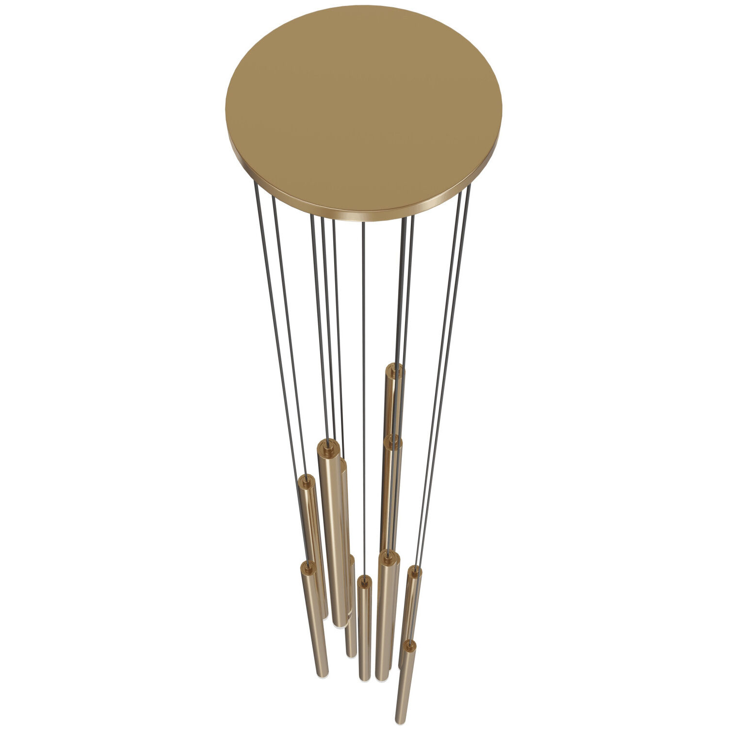 Filmore Ave. LED 17 inch Aged Brass Multi Port Pendant Ceiling Light