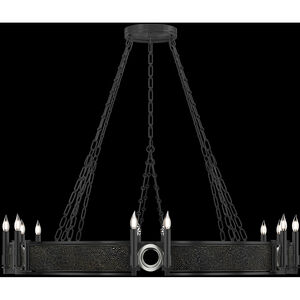 Mirage 12 Light 49.75 inch Black Chandelier Ceiling Light