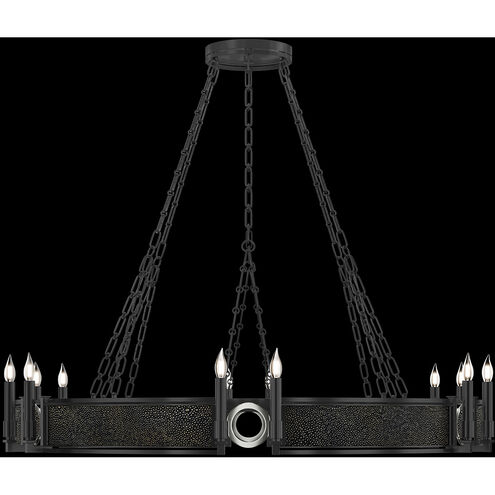 Mirage 12 Light 49.75 inch Black Chandelier Ceiling Light