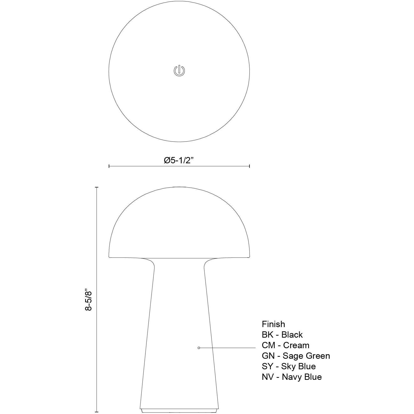 Asher 8.63 inch 3.00 watt Sage Green Table Lamp Portable Light