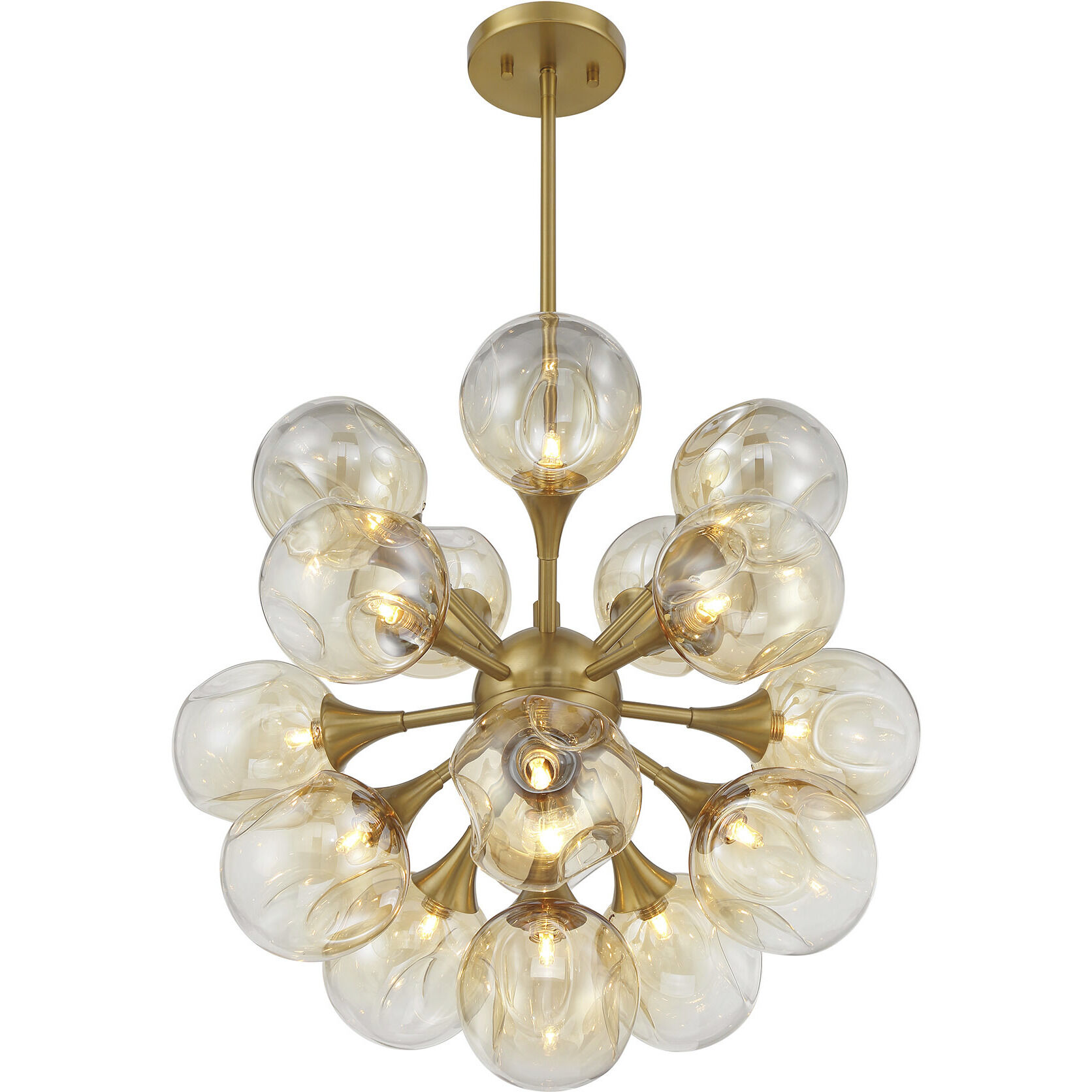 Matisse 16 Light 22 inch Warm Brass Chandelier Ceiling Light