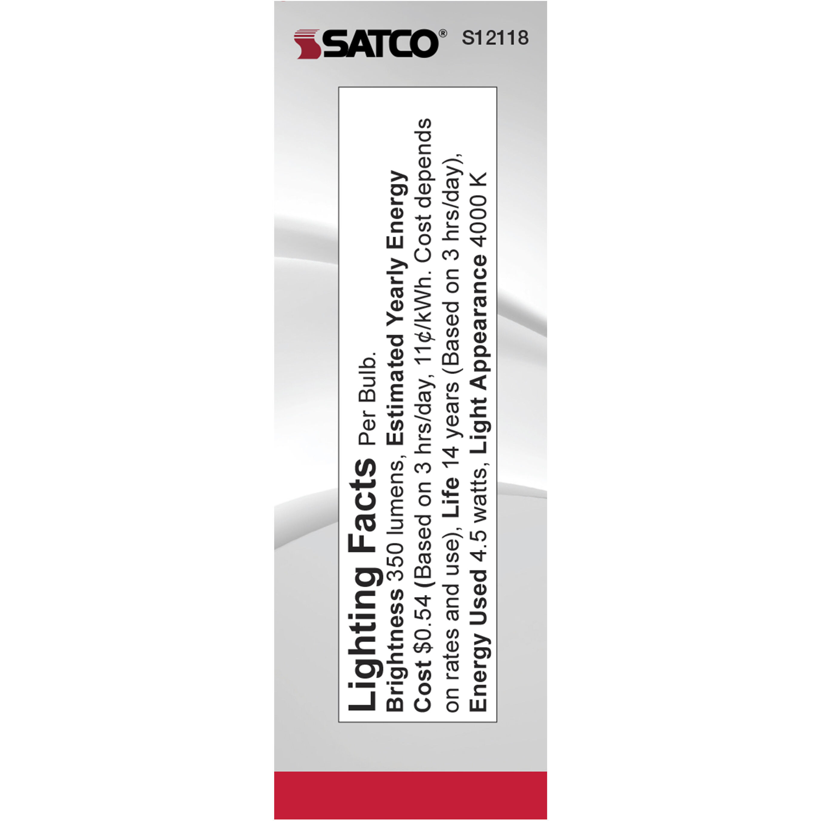 Lumos LED B11 4.50 watt 4000K Light Bulb