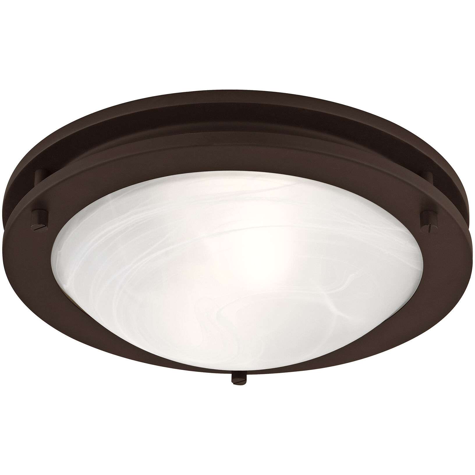 Ariel 2 Light 11 inch Bronze Flush Mount Ceiling Light
