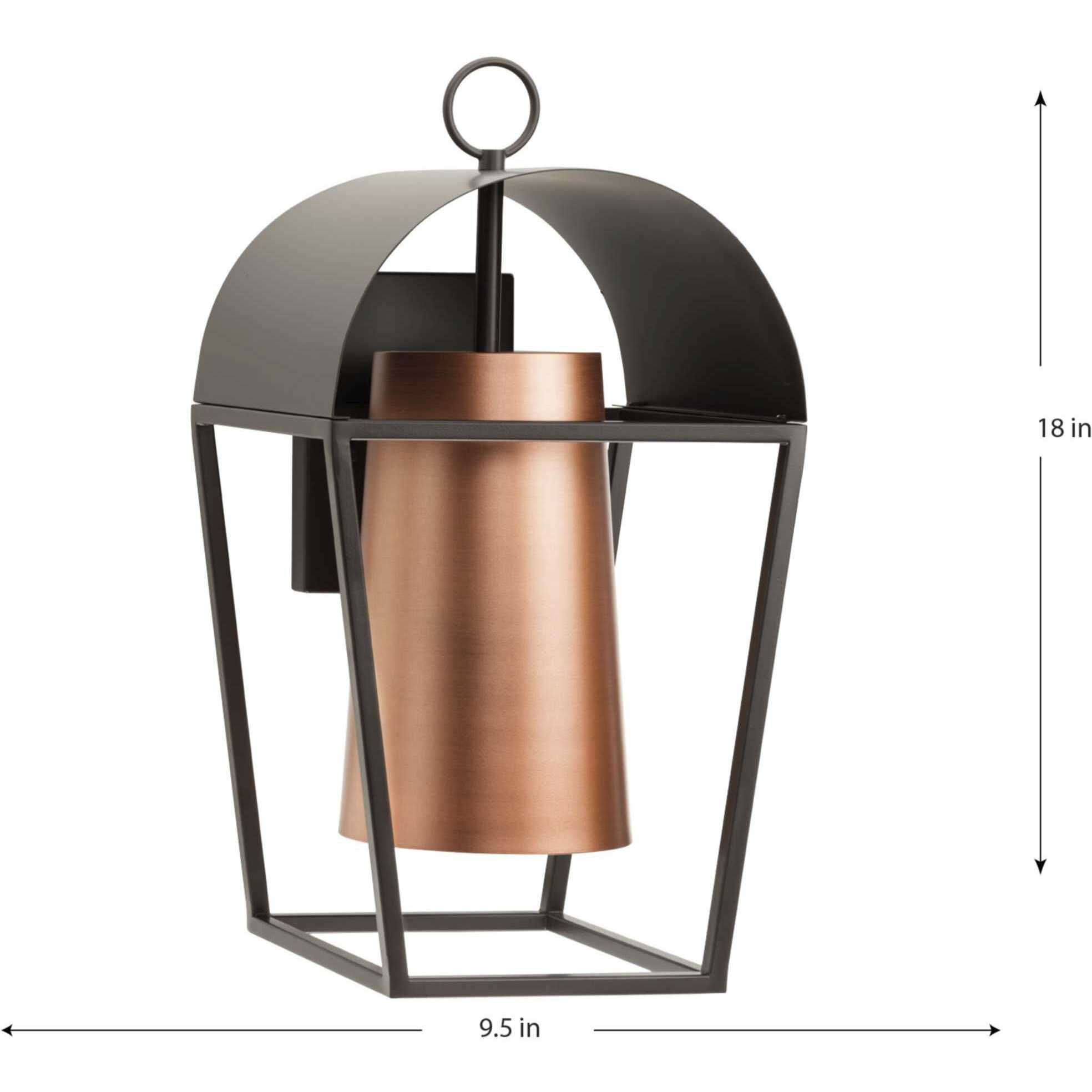 Hutchence 1 Light 18 inch Antique Bronze Outdoor Wall Lantern