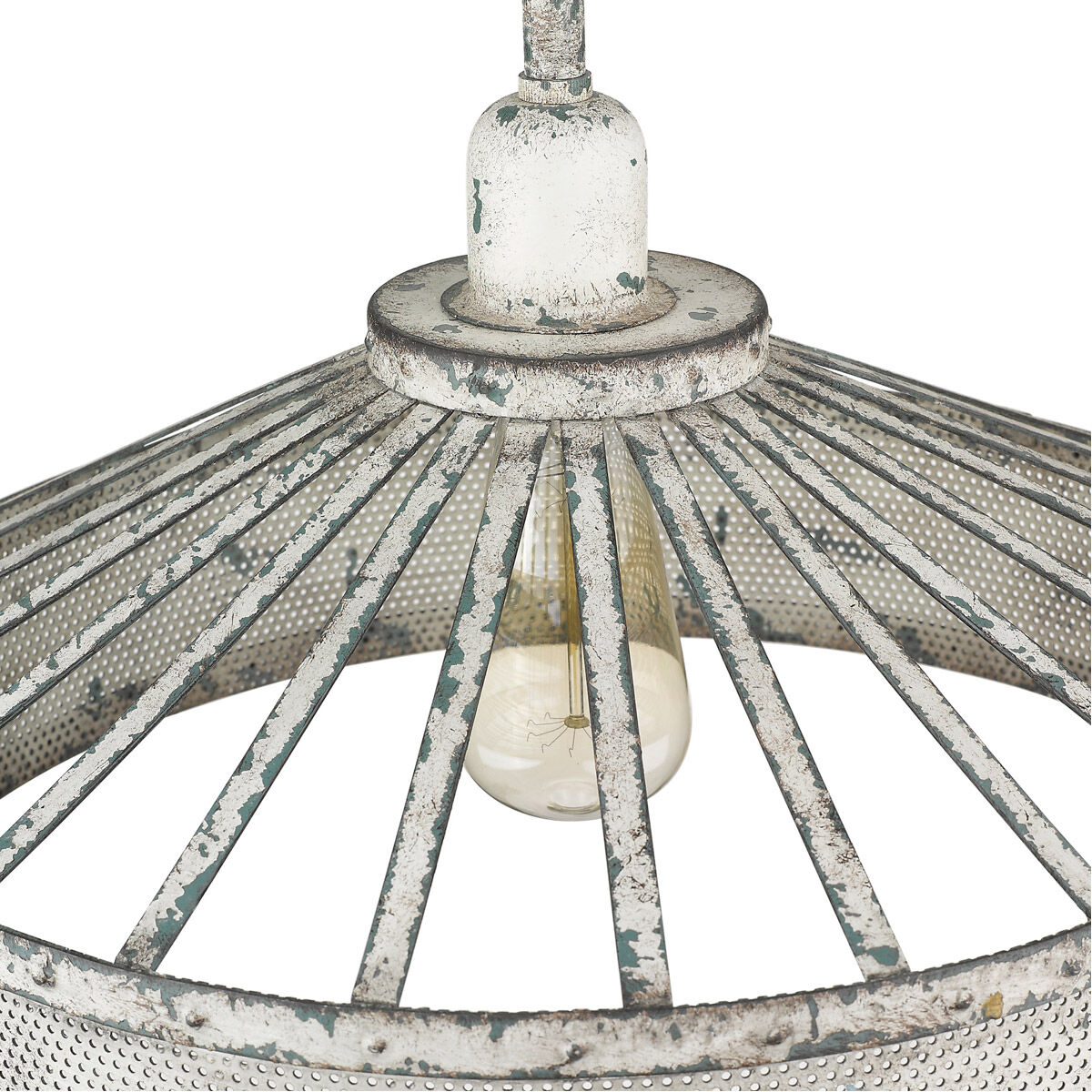 Iris 1 Light 16 inch Aged Ivory Pendant Ceiling Light